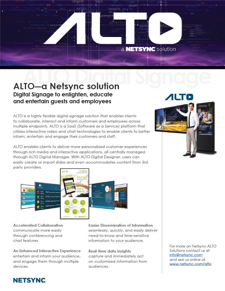 ALTO Digital Signage