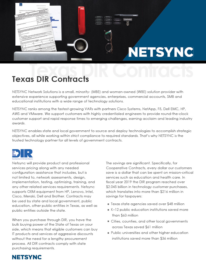 Texas DIR Contracts