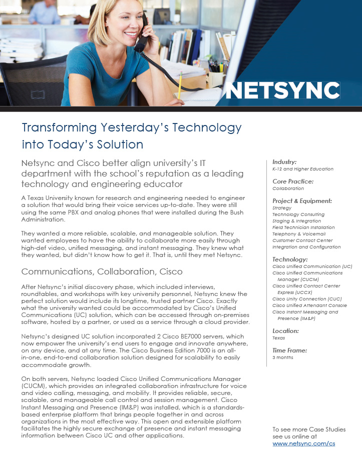 Transforming Yesterday's Technology into Today's Solution